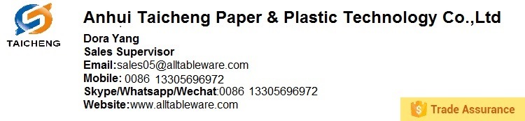 Food Use Biodegradable 24oz Salad Paper Bowls with Pet Lid