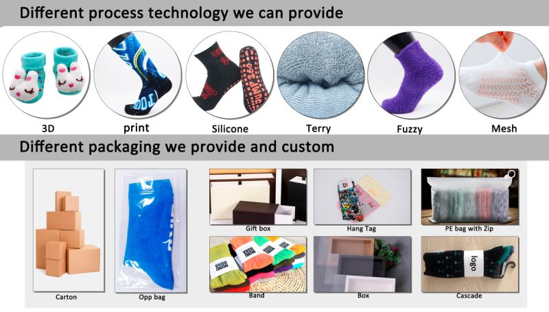 Unisex Teenager Adults Animal Cats Dogs Comb Cotton Sock