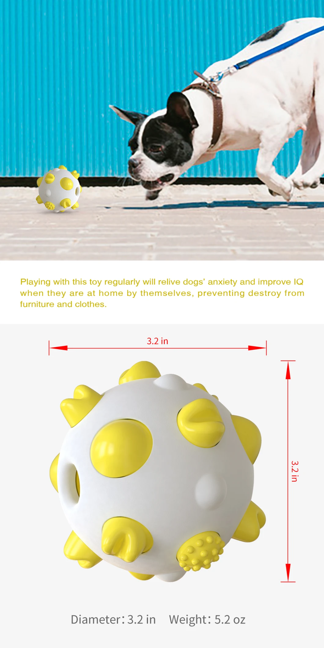 Hot Amazon Dog Toy Spherical Molar Dog Toy