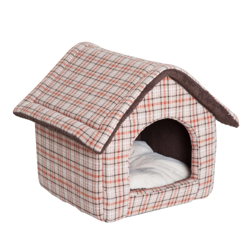 Plush Pet House Cozy Warm Soft Cave Portable House