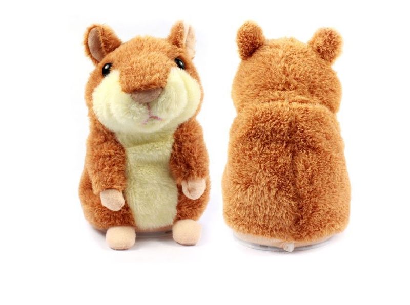 Talking Hamster Electronic Plush Toy Sound Soft Cute Gift for Children