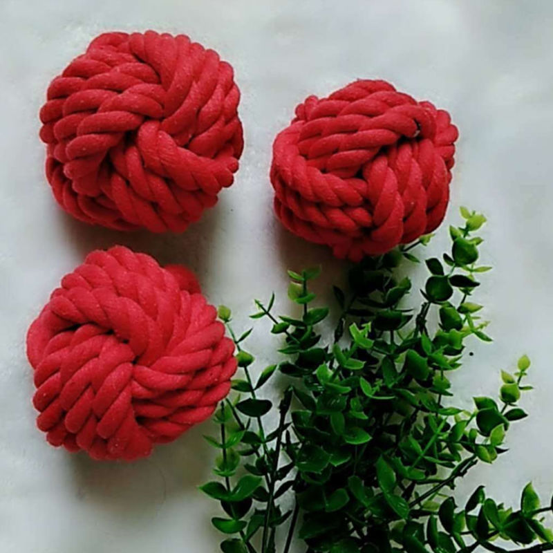 Pet Products Washingable Rope Toy Ball for Dogs
