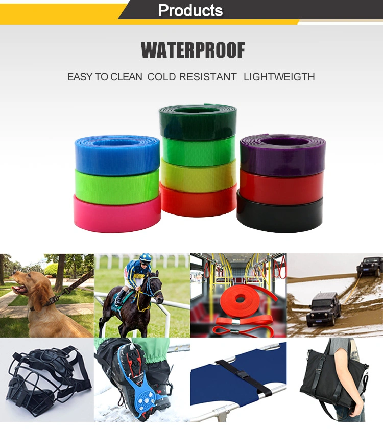 High Tensile Waterproof TPU Coated Nylon Webbing Belt for Horse and Dog Product