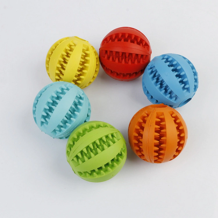 Dog Treat Ball Interactive Chew Resist Toys Teeth Cleaning Toy Molar