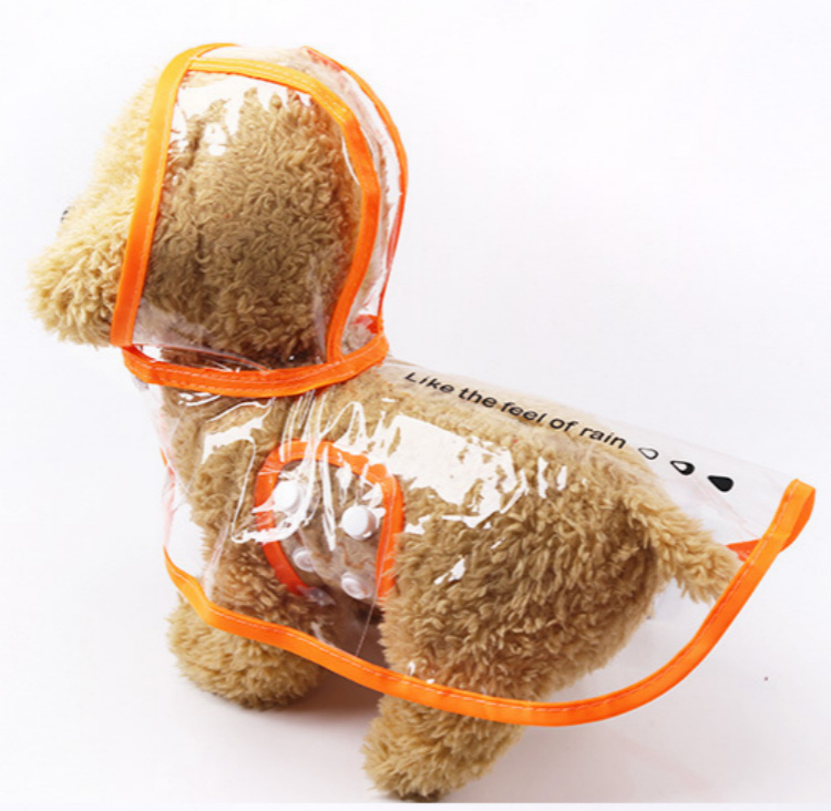 Dog Clothing Pet Clothes Grid Style Fashion Pet Raincoat Jacket