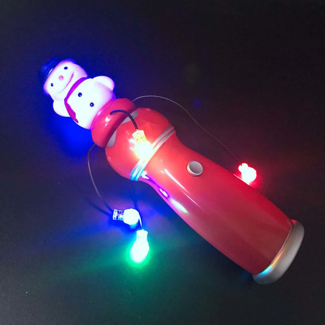 Light up Christmas Spinning Wands LED Changing Pattern Spinner Wand