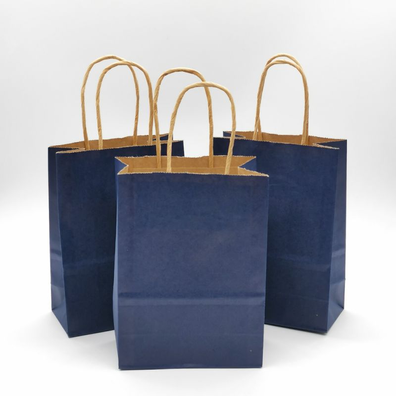 Color Paper Bag Kraft Paper Bag with Custom Logo Printing