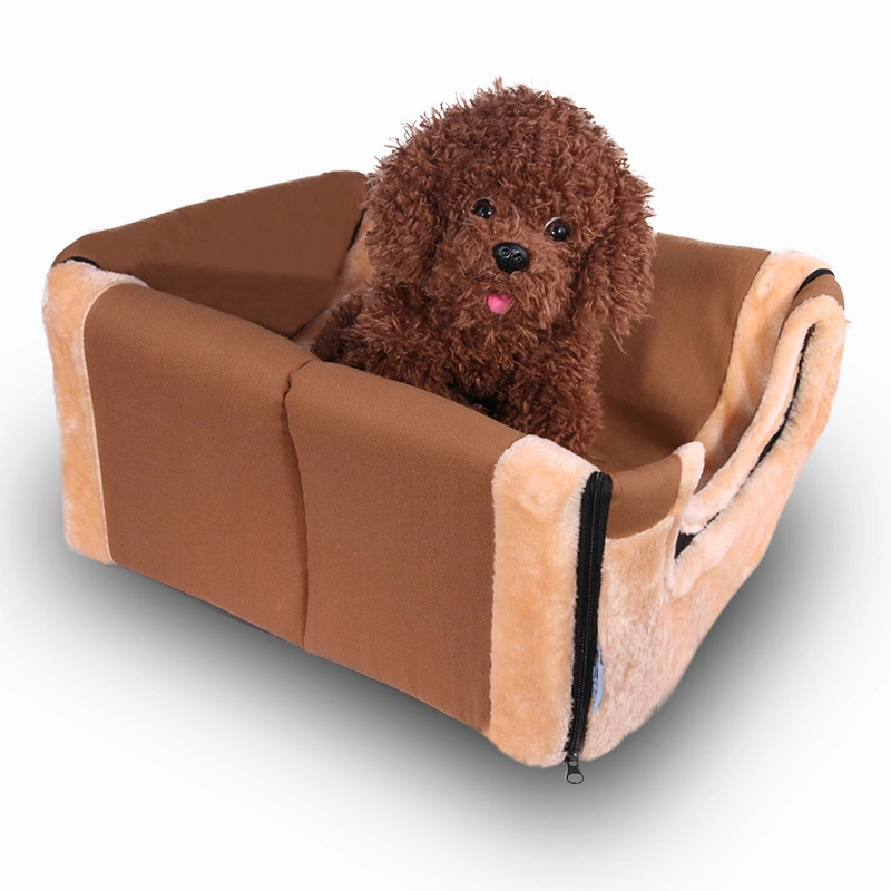 2021 Kitty Shack Soft Cave Detachable Washable Cushion Mat Pyramid Pad Animal Plush Winter Warm House Bed Pet Nest