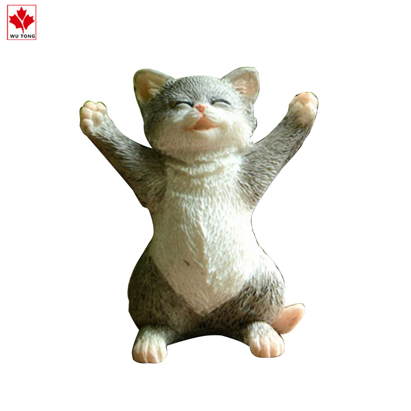 Modern Character Home Decoration Resin Funny Cat Figurine