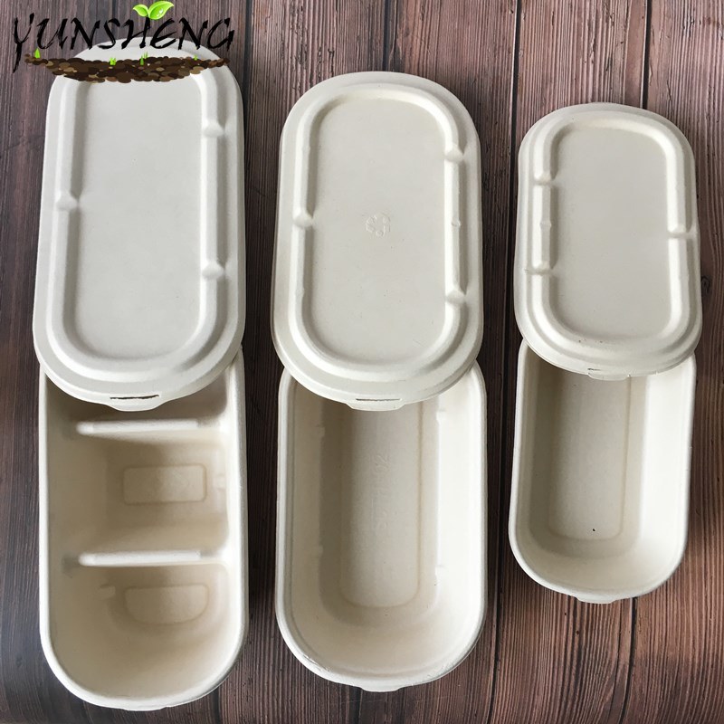 Compostable Disposable Takeout Food Paper Box with Paper Lids