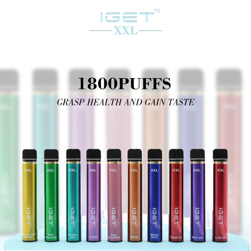 Iget XXL Disposable-E-Cigarette 1800puffs Ecig Kits Vape Pen Starter Kits