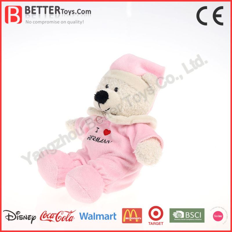 Promotional Stuffed Electronic Teddy Bear Toy in Hoodie