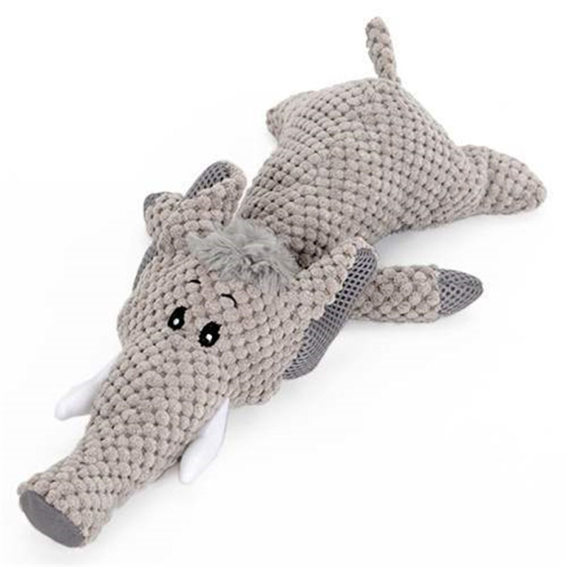 Wholesale Knitted Toy Stuffed Cat Dog Toy Squeaker Plush Toys