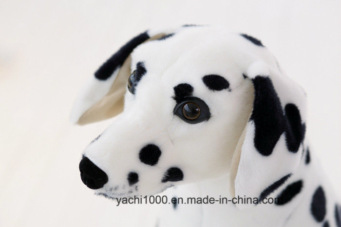 Cute Plush Animal Stuffed Spotted Sitting Dog