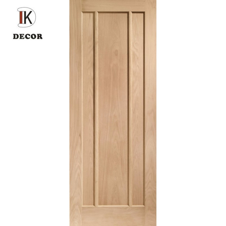 Internal Solid Wooden Door with Raised Panel for Bedroom