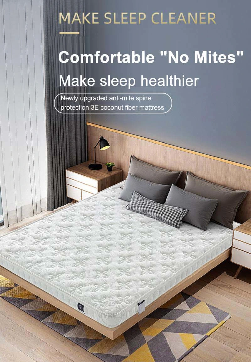 Dormitory Latex Bed Mattress Foldable Soft Fabric 8cm Single Bed