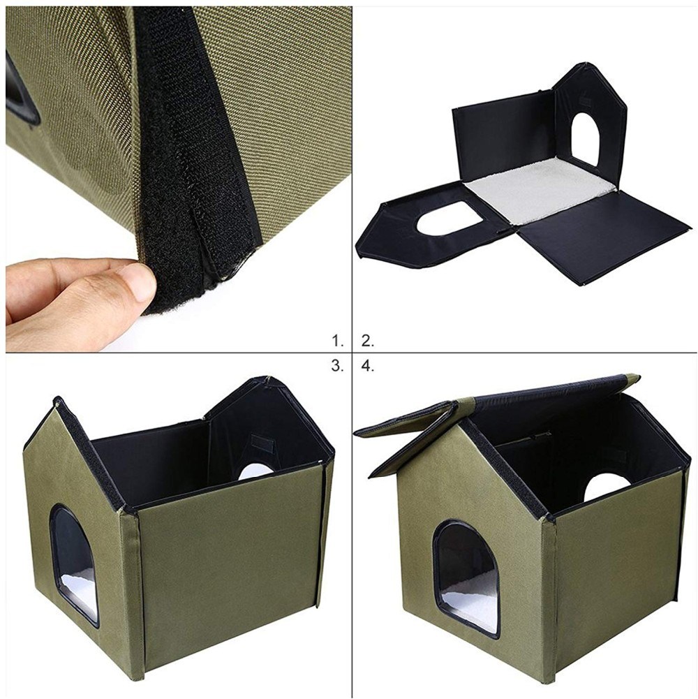 New Fashion Red Custom Travel or Home Indoor Outdoor Cute Pet Foldable Cat Heated House Hand Carry Animals Pet House Bag