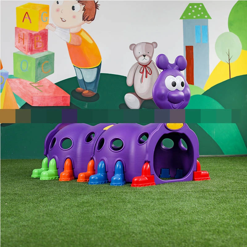 Preschool Outdoor Kids Plastic Play Toy Tunnel Crawling Worm Tunnel