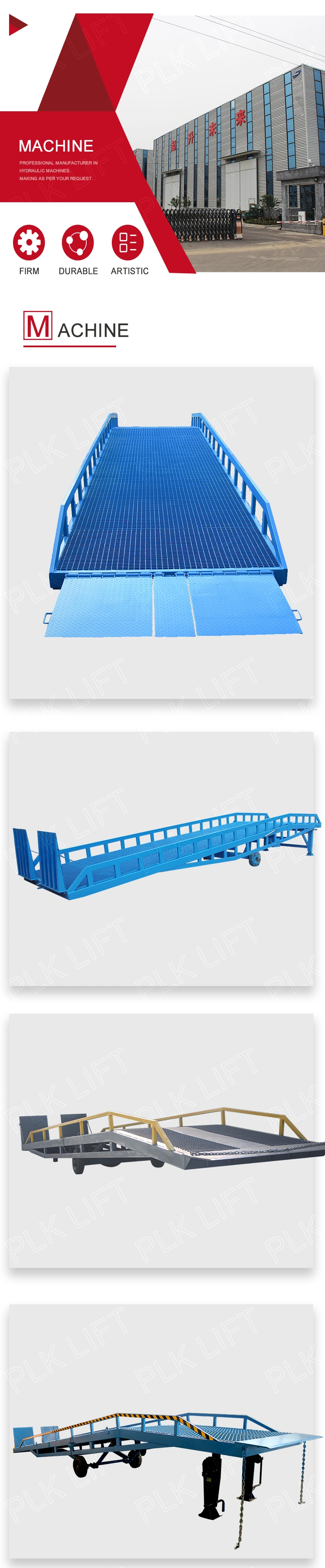 Hydraulic Container Loading Ramp Lift Car Loading Ramp