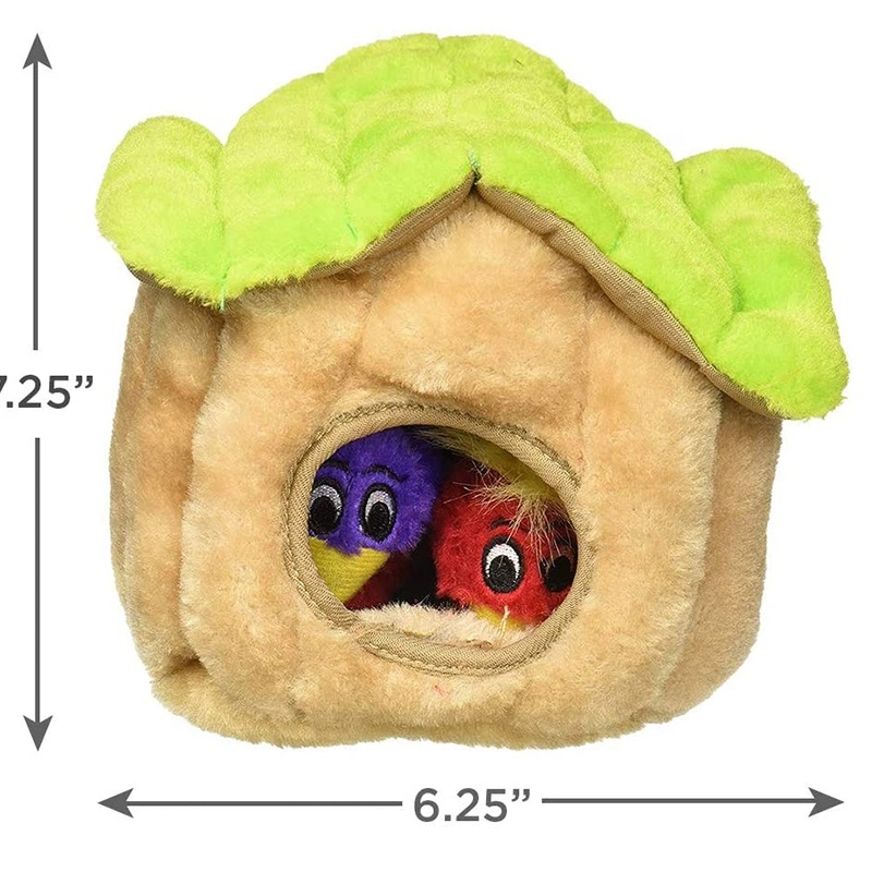 2021 Hot Sale Hide-a-Squirrel Toy Pet Bird Toys Squeaky Puzzle Plush Dog