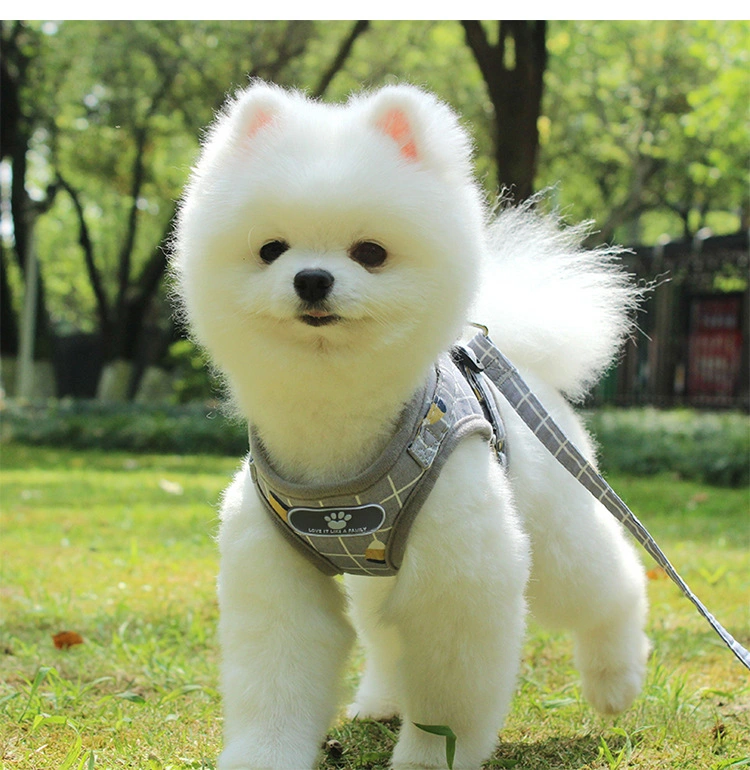 Hot Style Pet Reflective Breathable Harness Pet Supplies Wholesale Vest Type Cat Dog Leash