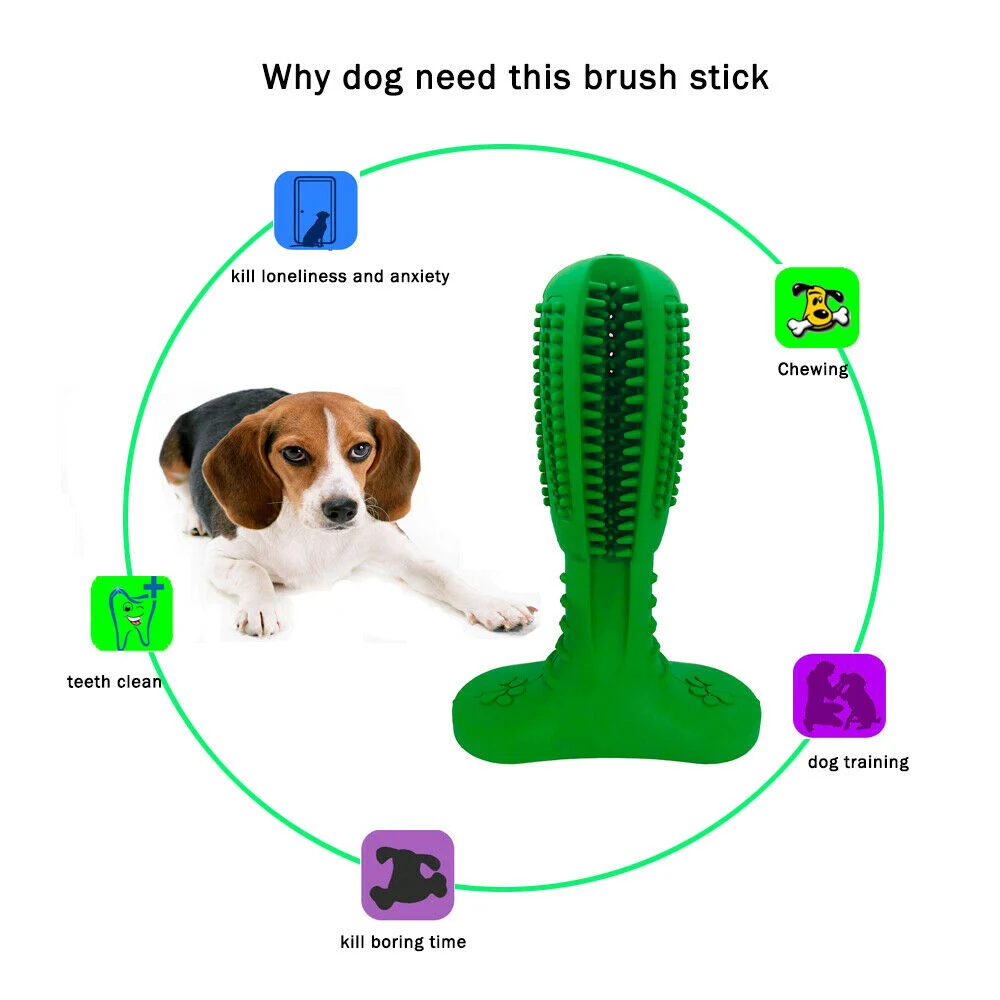 Dog Toothbrush Puppy Teething Brush Pet Chew Toy