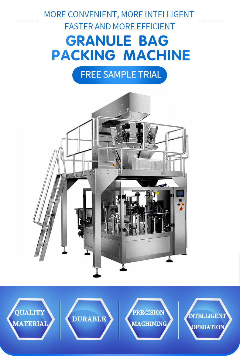 Automatic Bag Packaging Machine for Candy, Snacks, Pet Food