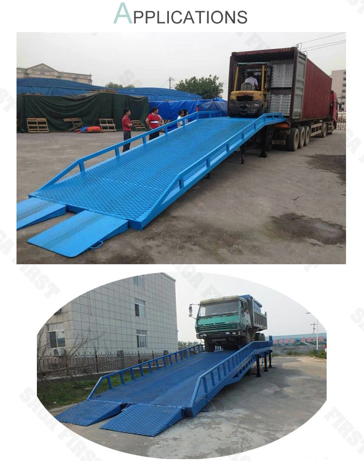 Hydraulic Mobile Car Loading Dock Ramp for Forklift