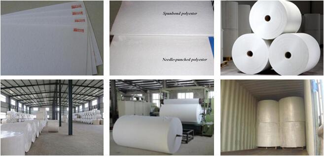 Gum dipping Staple PET Nonwoven Felt as Reinforced Base mat