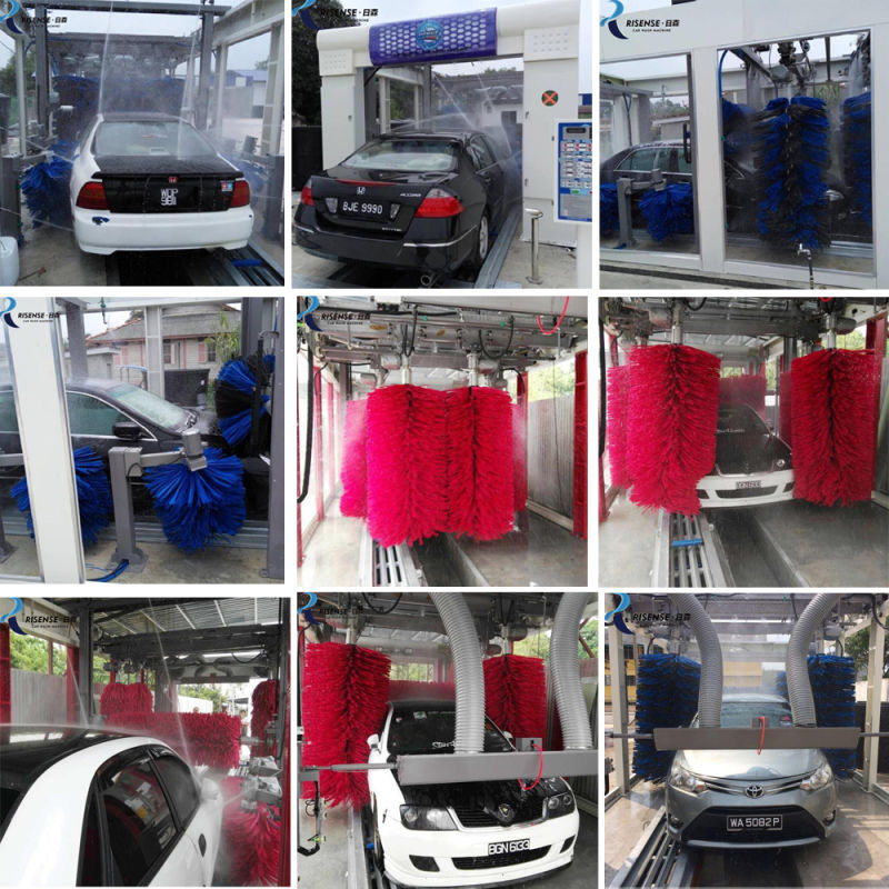 9 brushes wash tunnel car wash system price with dryer