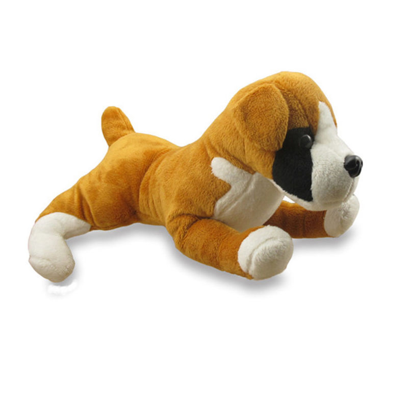 Plush Stuffing Animals Dogs with Different Fabric