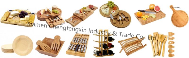 Bamboo Fruit and Vegetable Display Restaurant Serving Tray for Tea