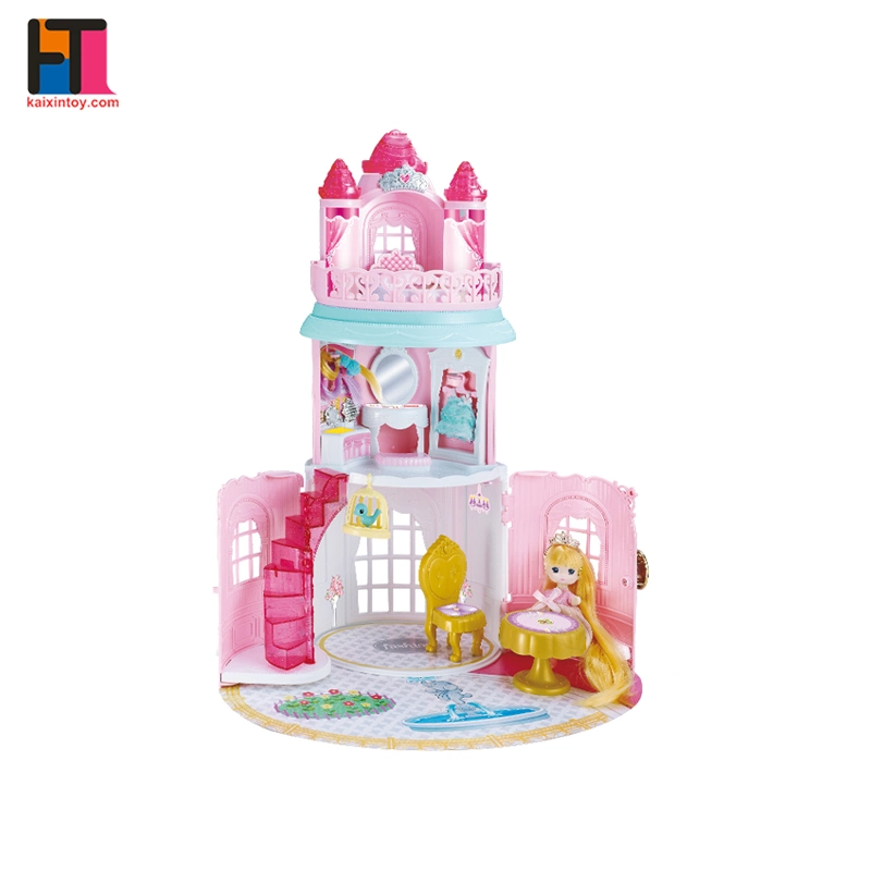 Plastic Play House Indoor Little Pet Shop Toys Girls Doll House for Kids