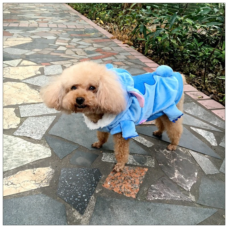 Pet Clothing Cats and Dogs Clothes Stitch Pet Pet Transformation Clothes Warm Dog Cotton Coat