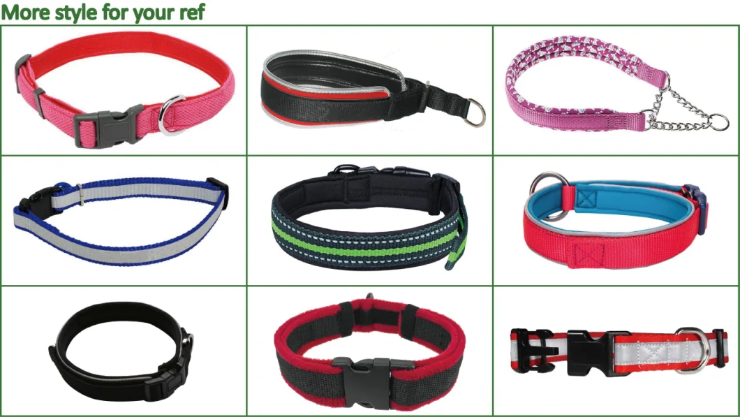 Pet Dog Products Supply Nylon Martingale Shock Dog Cat Training Collar