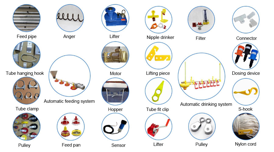 Poultry Farming Equipment Pan Feeding System for Poultry Broiler Feeding System Chicken Feeding Line