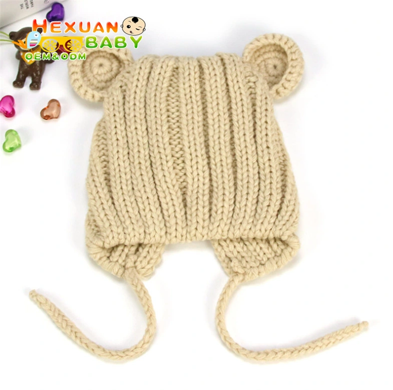 Kids Winter Hats Ears Girls Boys Children Warm Hats Baby Knitted Cute Hat for Girl Boy