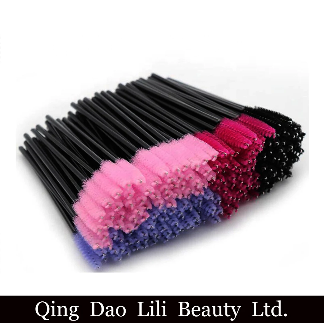 Wholesale Silicone Makeup Brush Plastic Mascara Wands Disposable Eyelash Brush