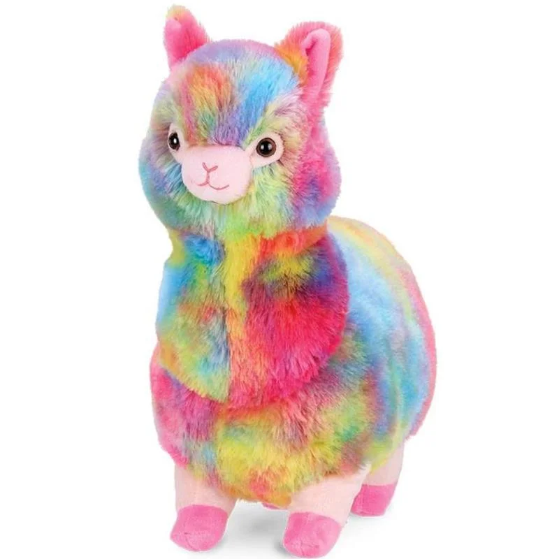 Manufacturer Professional Custom Alpaca Plush Toy Soft Llama Stuffed Toy Animal Baby Rainbow Alpaca Plush Toy