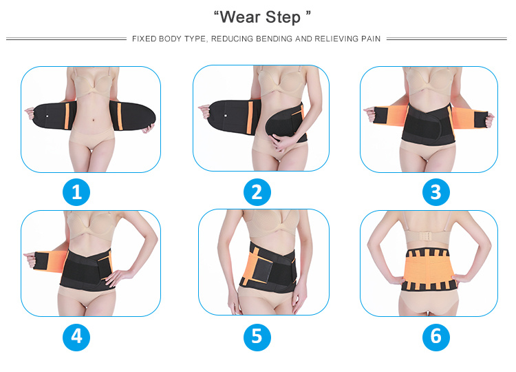 Workout Slimming Waist Support Fitness Lumbar Waist Spine Support Belt Keep Warm