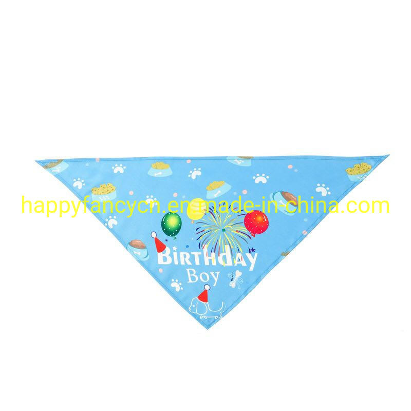 Pet Birthday Triangle Scarf for Birthday Pet Accessories