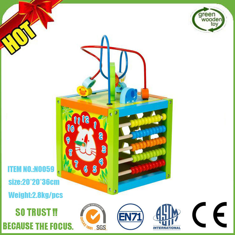 New Design Popular Funny Colorful Intelligent Wooden Educational Toy for Kids