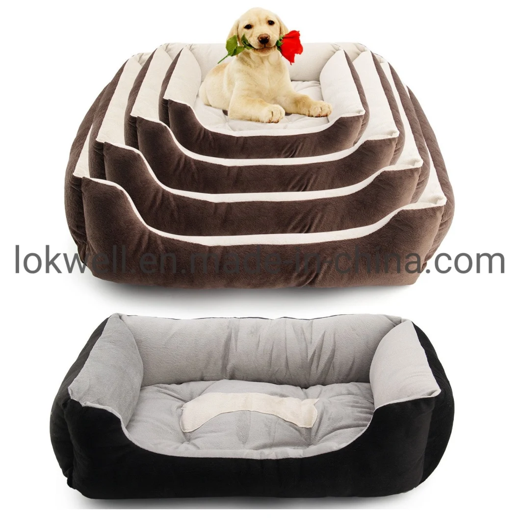 Plush Dog Bed Stuffed Pet Cushion OEM Manufacturer