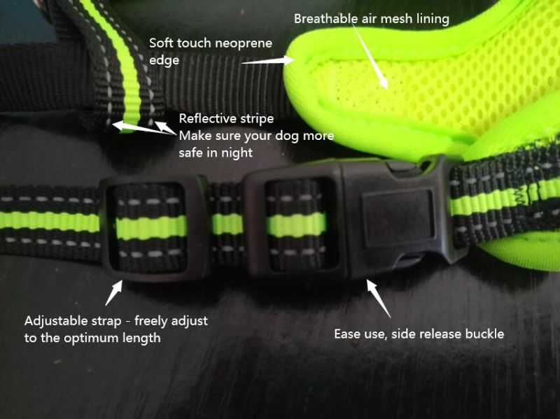 Fabric Cloth Dog Harness, Dog Clothes/Vests Pet Harness