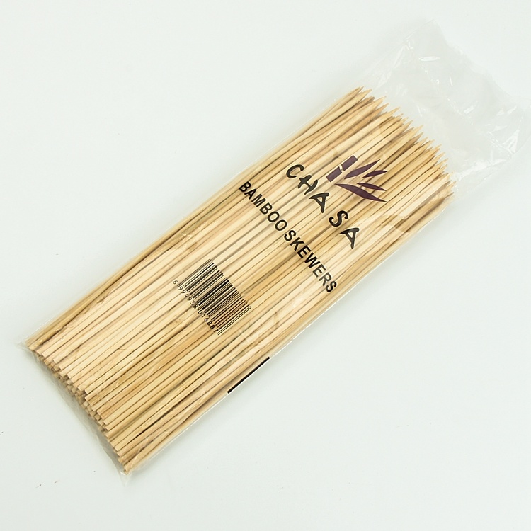 Marshmallow Grilled Potato Round Bamboo BBQ Sticks Bambus for Sales