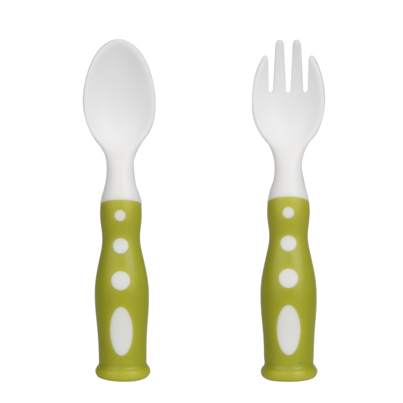 OEM Factory PP Baby Training Learning Feeding Spoon & Fork