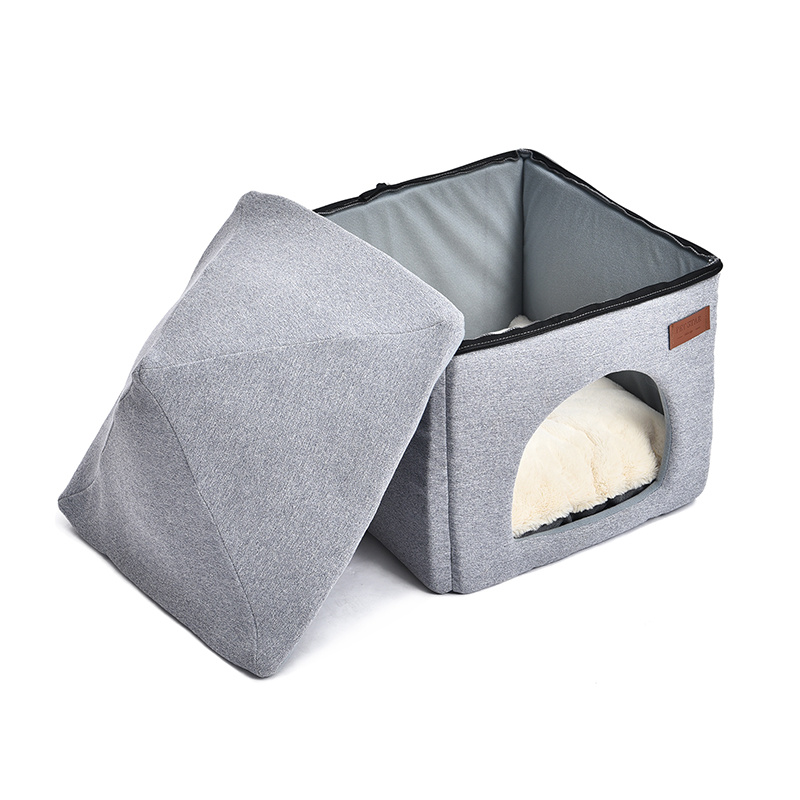 Two Ways Use Detachable Cat Dog Puppy Pet Bed House