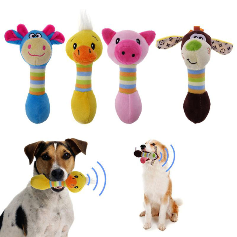 Funny New Dog Toy Pet Chew Squeaker Squeaky Plush Animal