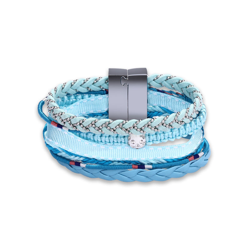Handmade Cotton Rope Bracelet Knit Women Jewelry