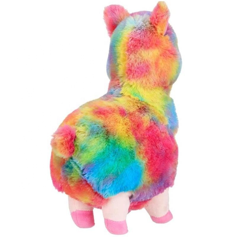 Manufacturer Professional Custom Alpaca Plush Toy Soft Llama Stuffed Toy Animal Baby Rainbow Alpaca Plush Toy